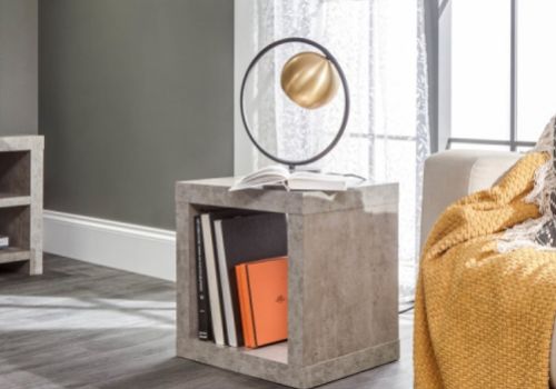 GFW Bloc Cube Table In Concrete Grey