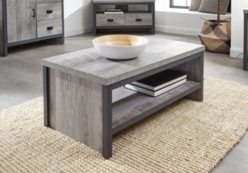 GFW Boston Simple Coffee Table in Grey