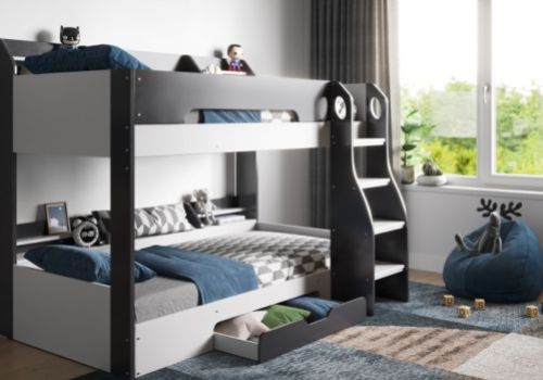 Flair Furnishings Flick Grey Bunk Bed