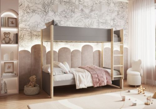 Noomi Tipo Grey Wooden Bunk Bed