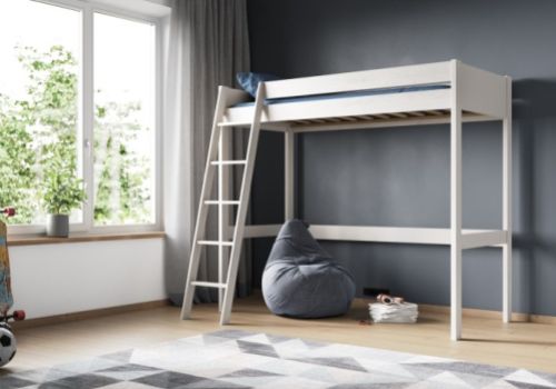 Noomi Tera White Wooden Highsleeper Bed