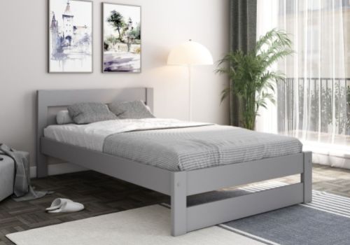 Noomi Tera 4ft Small Double Grey Wooden Bed Frame