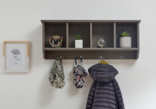 GFW Kempton Wall Rack In Grey