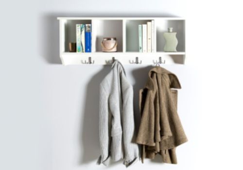 GFW Kempton Wall Rack In White