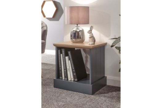 GFW Kendal Lamp Table In Slate Blue