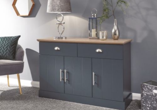 GFW Kendal Large Sideboard In Slate Blue