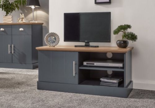 GFW Kendal Small TV Unit In Slate Blue