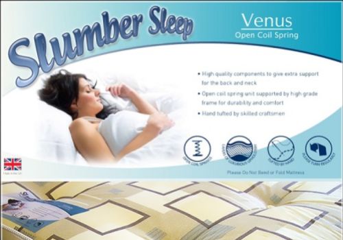 Time Living Slumber Sleep Venus 3ft Single Open Coil Spring Mattress