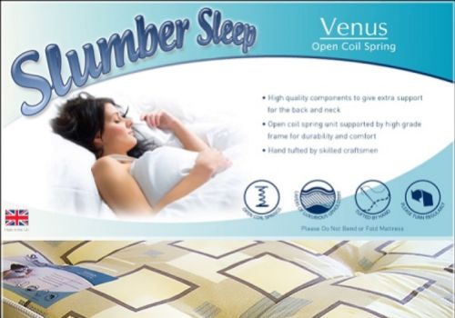 Time Living Slumber Sleep Venus 4ft Small Double Open Coil Spring Mattress BUNDLE DEAL (3 - 5 Working Day Delivery)
