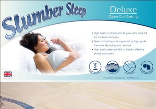 Time Living Slumber Sleep Deluxe 4ft6 Double Open Coil Spring Mattress BUNDLE DEAL (3 - 5 Working Day Delivery)