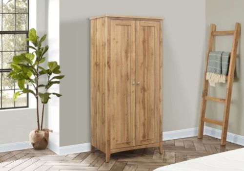 Birlea Hampstead Oak Finish 2 Door Wardrobe