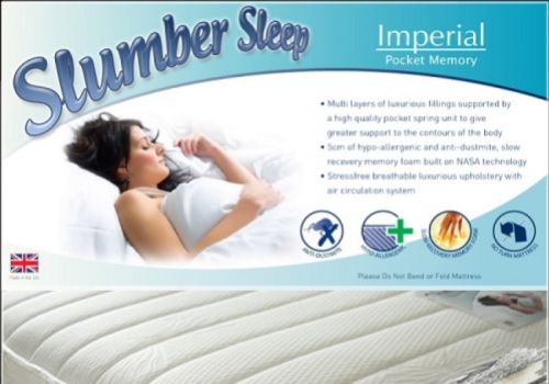 Time Living Slumber Sleep Imperial 4ft6 Double 1200 Pocket With Memory Mattress