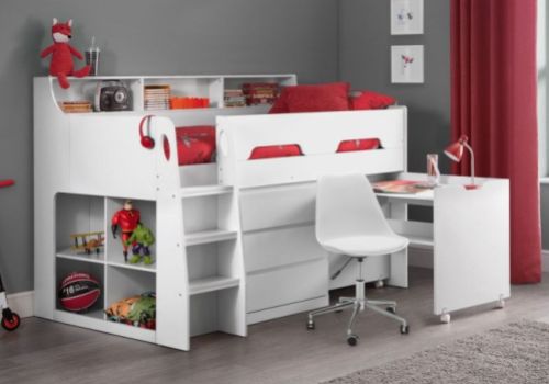 Julian Bowen Jupiter Midsleeper Bed In White