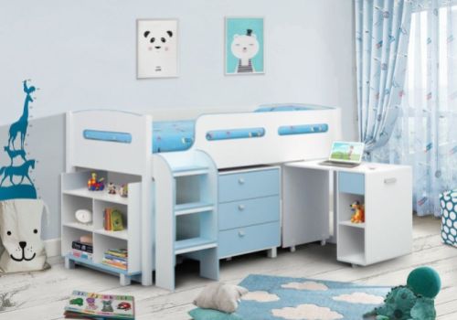 Julian Bowen Kimbo Blue Cabin Bed Frame