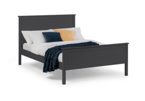 Julian Bowen Maine 3ft Single Anthracite Wooden Bed Frame