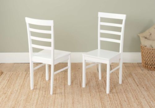 Birlea Pair Of Upton Dining Chairs In White