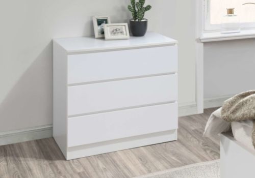 Birlea Oslo White 3 Drawer Chest