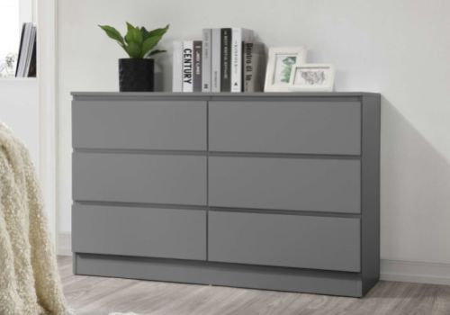 Birlea Oslo Grey 6 Drawer Chest