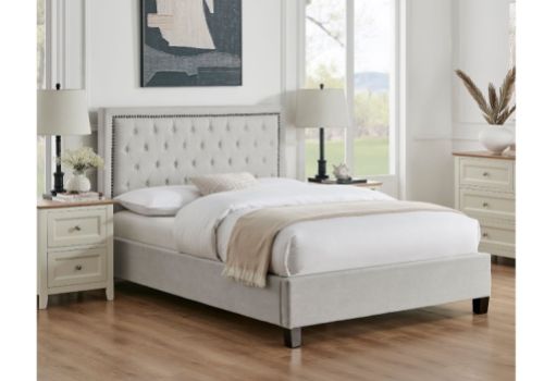 Limelight Rhea 4ft6 Double Natural Fabric Bed Frame