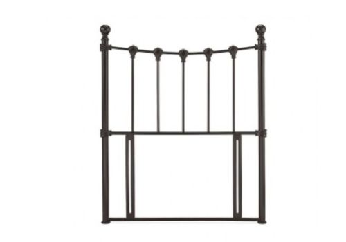 STORE CLEARANCE Serene Marseilles 3ft Single Black Metal Headboard