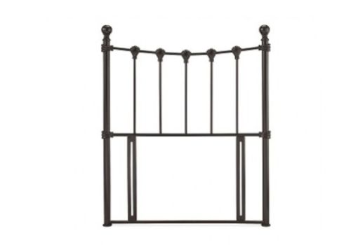 Serene Marseilles 3ft Single Black Metal Headboard