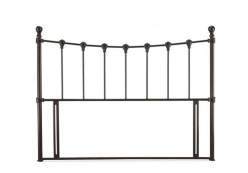 STORE CLEARANCE Serene Marseilles 4ft6 Double Black Metal Headboard