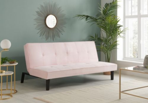 Birlea Aurora Blush Pink Fabric Sofa Bed
