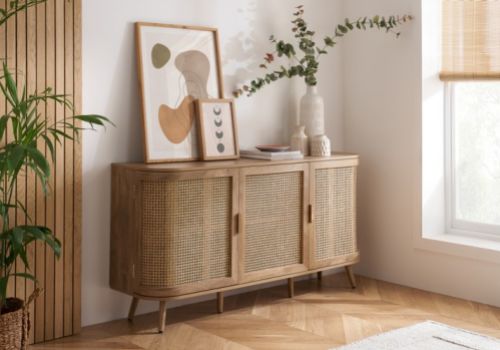 Birlea Noah Rattan 3 Door Sideboard