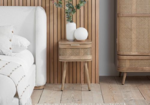 Birlea Noah Rattan 1 Drawer Bedside