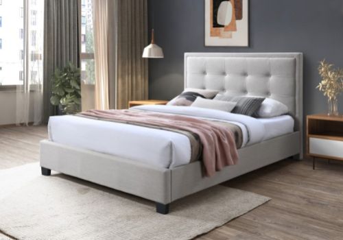Kaydian Gainford 5ft Kingsize Bolero Natural Fabric Bed Frame