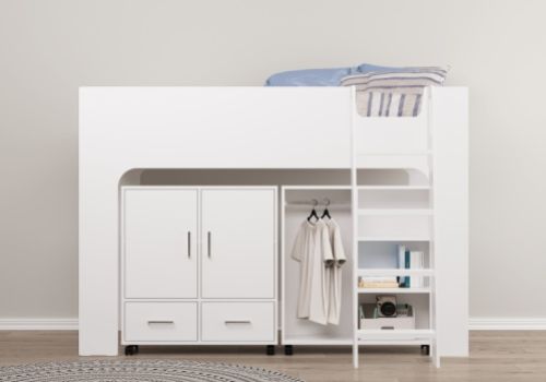 Flintshire Eden White Wooden Midsleeper Bed