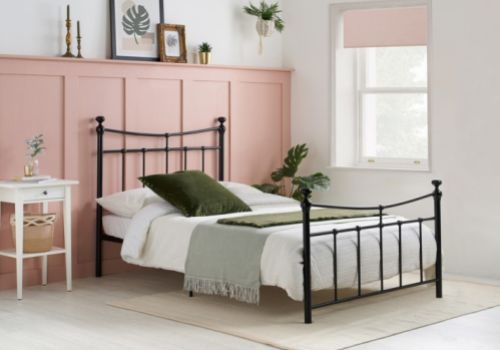 Birlea Emily 4ft Small Double Black Metal Bed Frame