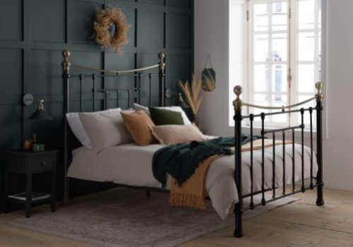 Birlea Bronte 4ft6 Double Black Metal Bed Frame