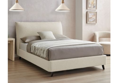 Limelight Luna 5ft Kingsize Ivory Boucle Fabric Bed Frame