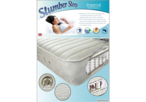 Time Living Slumber Sleep Imperial 4ft6 Double 1200 Pocket With Memory Mattress