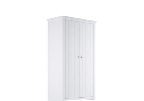 LPD Havana Pine 2 Door Wardrobe In White