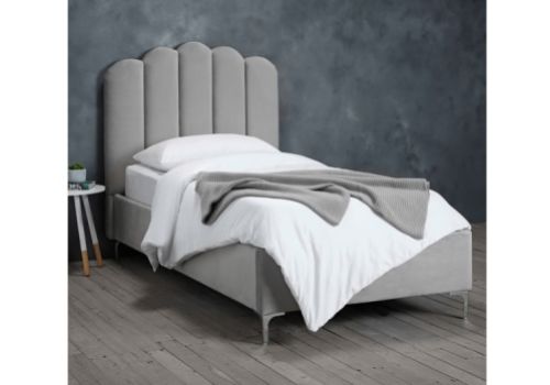 LPD Willow 3ft Single Silver Fabric Bed Frame