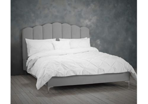 LPD Willow 5ft Kingsize Silver Fabric Bed Frame