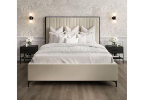 LPD Berkeley 4ft6 Double Cream Fabric Bed Frame