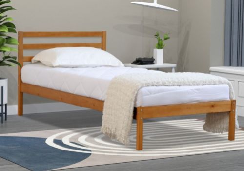 Flintshire Maxwell 3ft Single Oak Finish Wooden Bed Frame