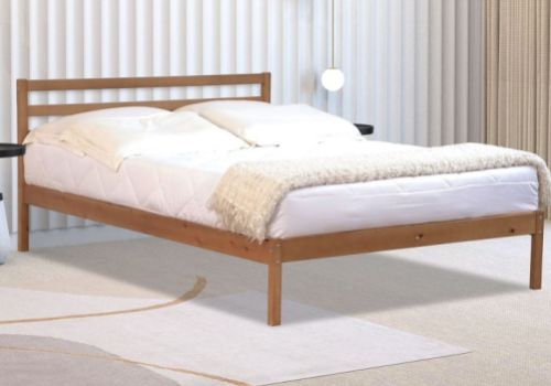 Flintshire Maxwell 4ft6 Double Oak Finish Wooden Bed Frame