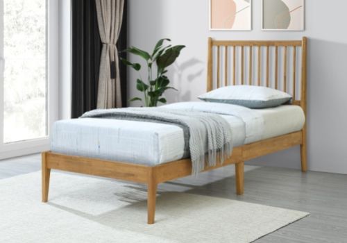Flintshire Padeswood 3ft Single Oak Finish Wooden Bed Frame