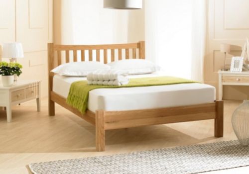 Emporia Milan 4ft6 Double Solid Oak Bed Frame
