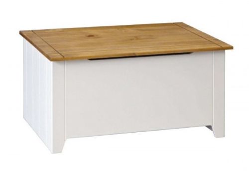 Core Capri White Ottoman Blanket Box