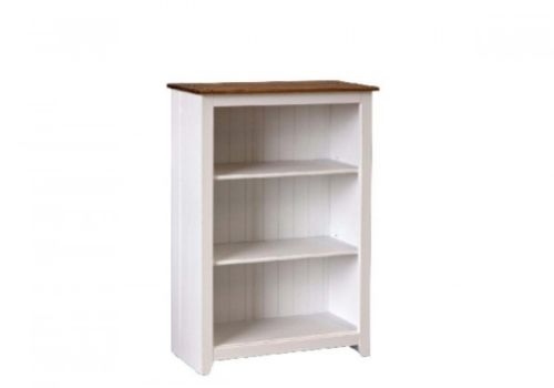 Core Capri White Low Bookcase