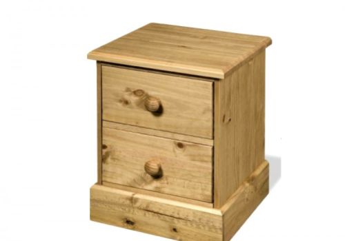 Core Cotswold 2 Drawer  Pine Bedside