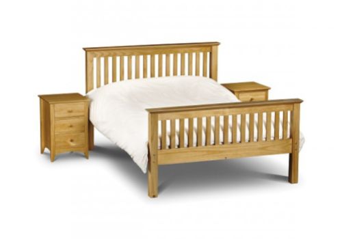 Julian Bowen Barcelona High Foot End Pine 4ft6 Double Wooden Bed