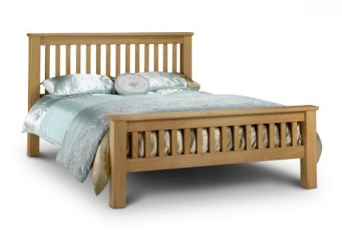 Julian Bowen Amsterdam 5ft Kingsize Oak Bed Frame High Foot End