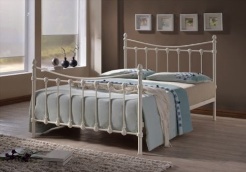 Time Living Florida 3ft Single Ivory Metal Bed Frame