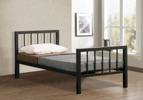 Time Living Metro 3ft Single Black Metal Bed Frame